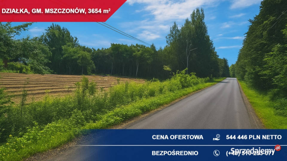 Teren usługowy S8 idealny pod magazyn warsztat Adamowice