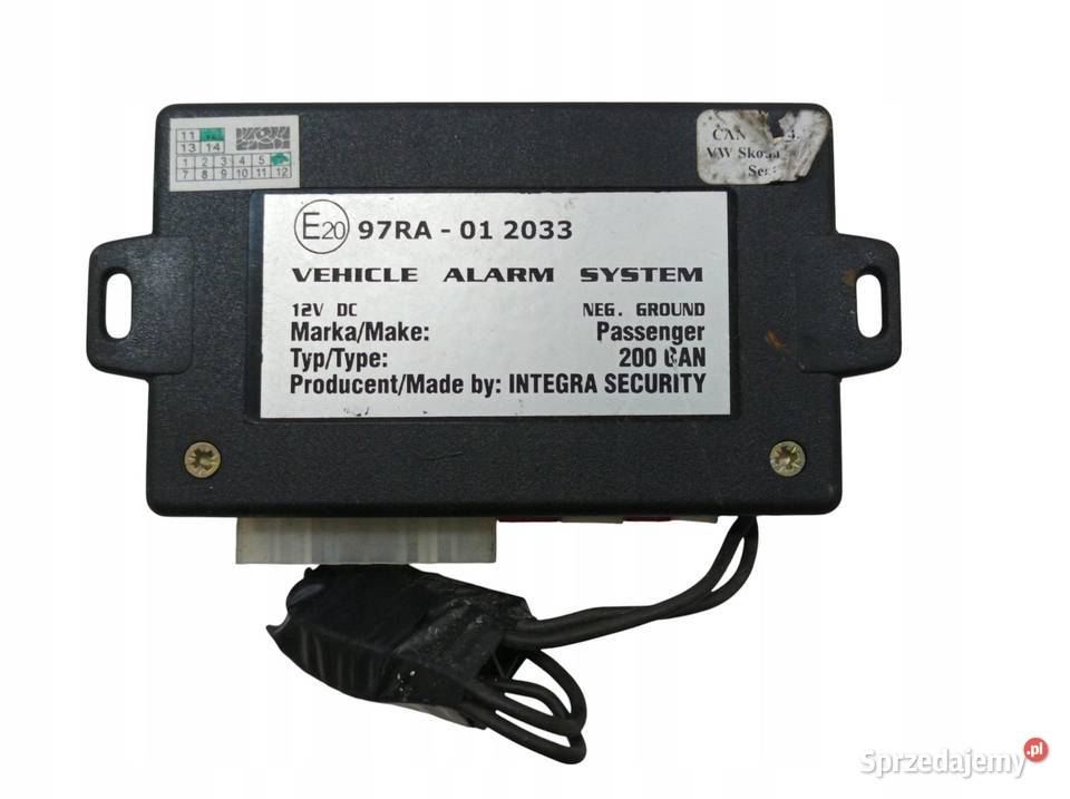 MODUŁ ALARMU 97RA012033 Fiat Punto Evo I Komputery
