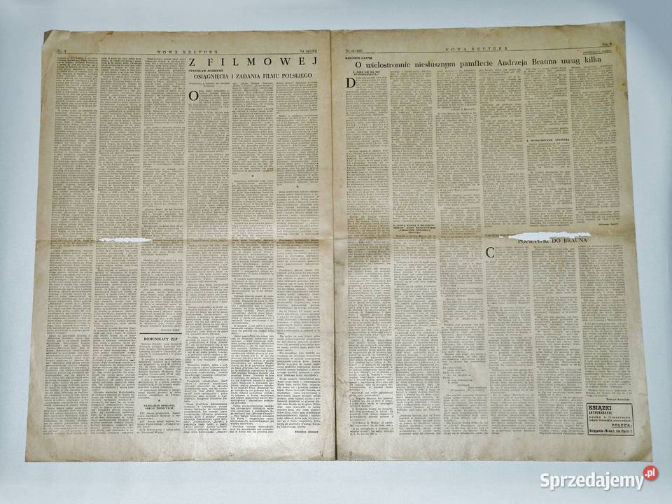 Nowa kultura tygodnik społecznoliteracki z PRL Bydgoszcz