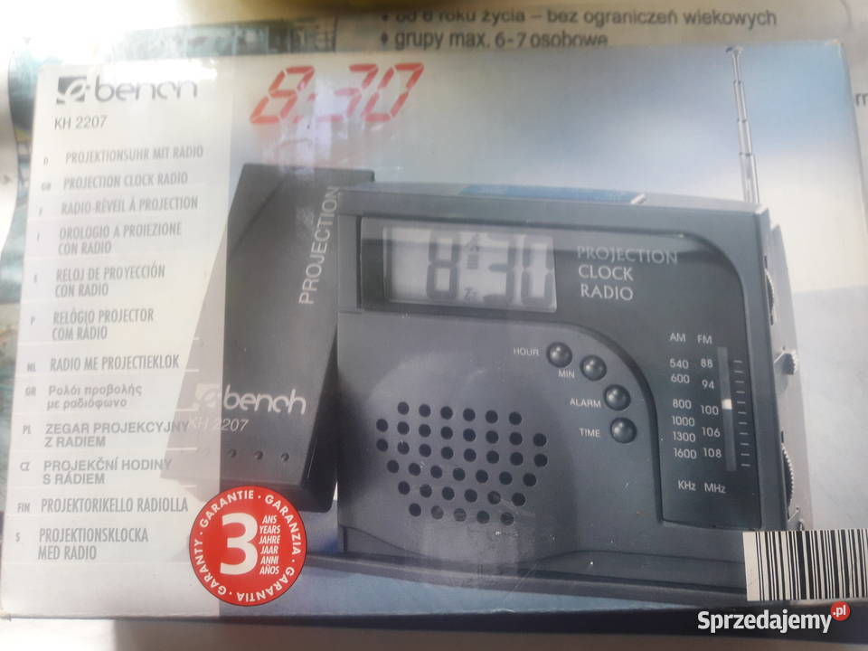 Radiobudzik z projektorem ebench KH 2207 Komplet sprzedam