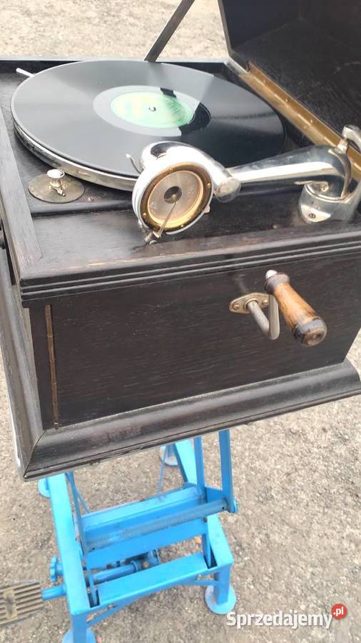 Stary przedwojenny patefon gramofon szafkowy na Łódź