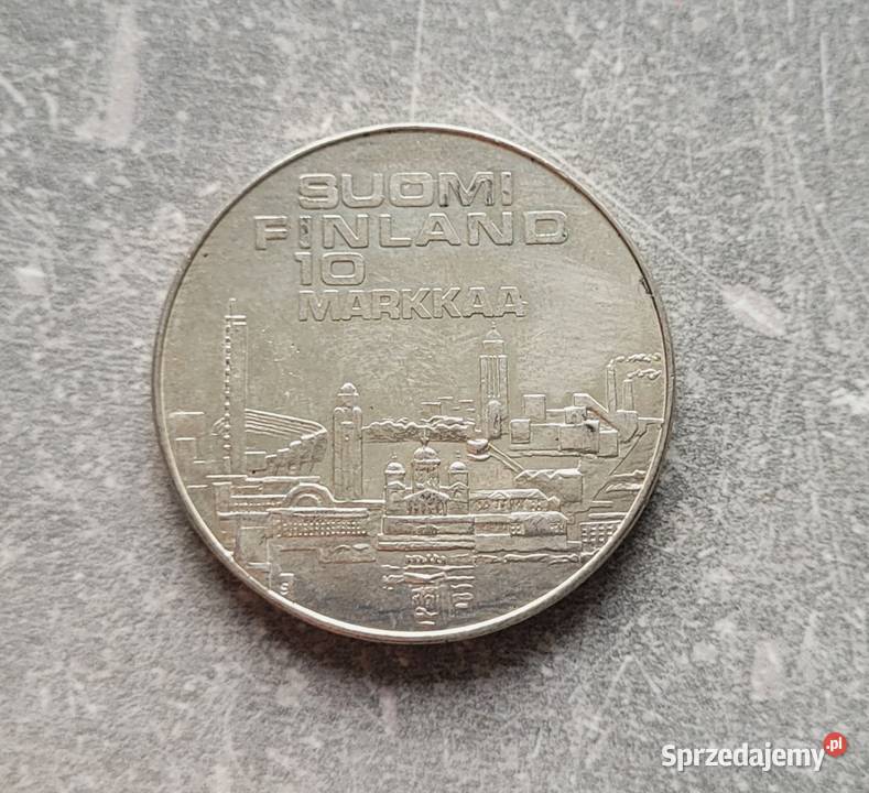 J32 FINLANDIA srebro 10 Marek 1971 r Wola Kruszyńska
