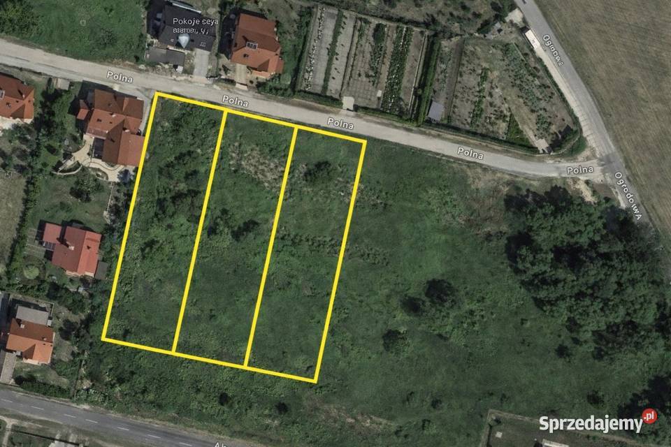Działki budowlane Dobrzykowice Polna 1250 mkw 3