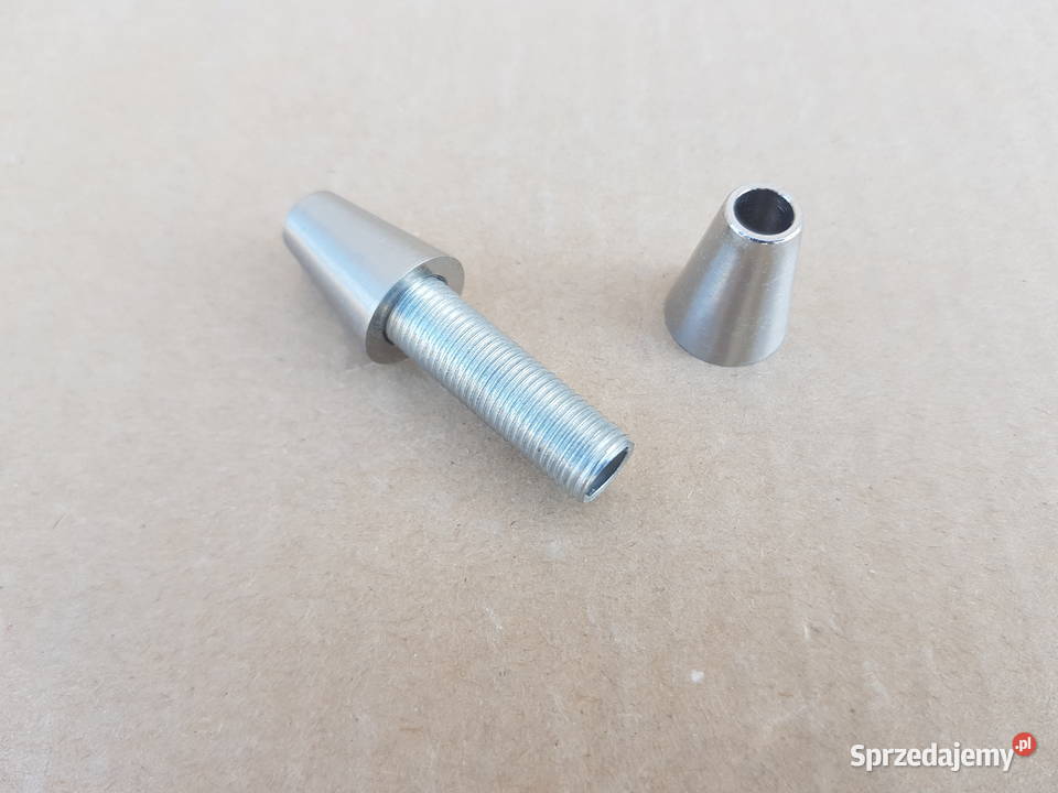 Nakrętka do lamp M10x1 STOŻEK kolor stal 2 sprzedam