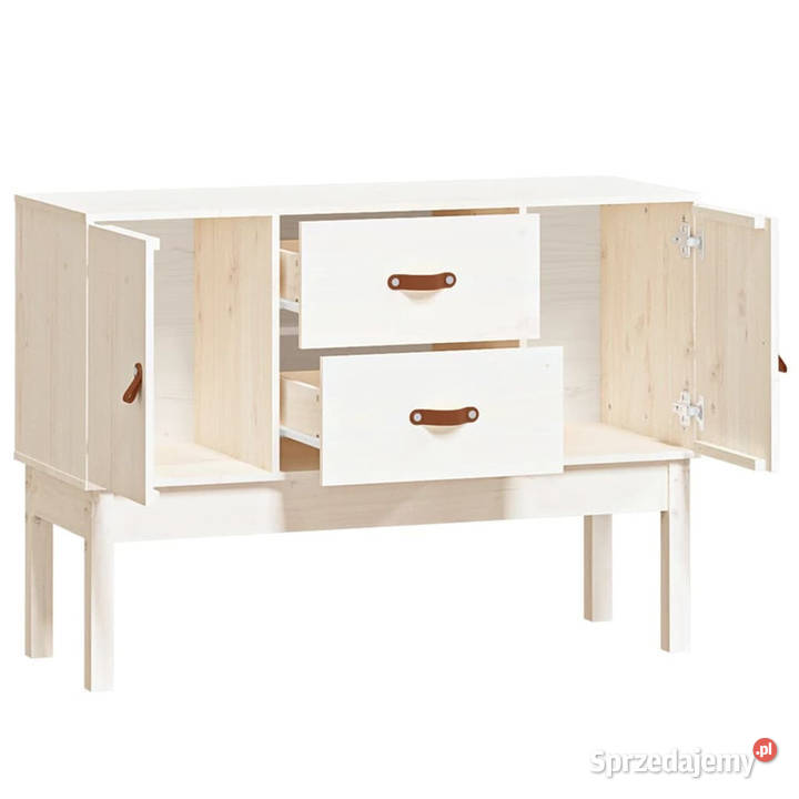 Szafka biała 110x40x78 lite drewno sosnowe Warszawa