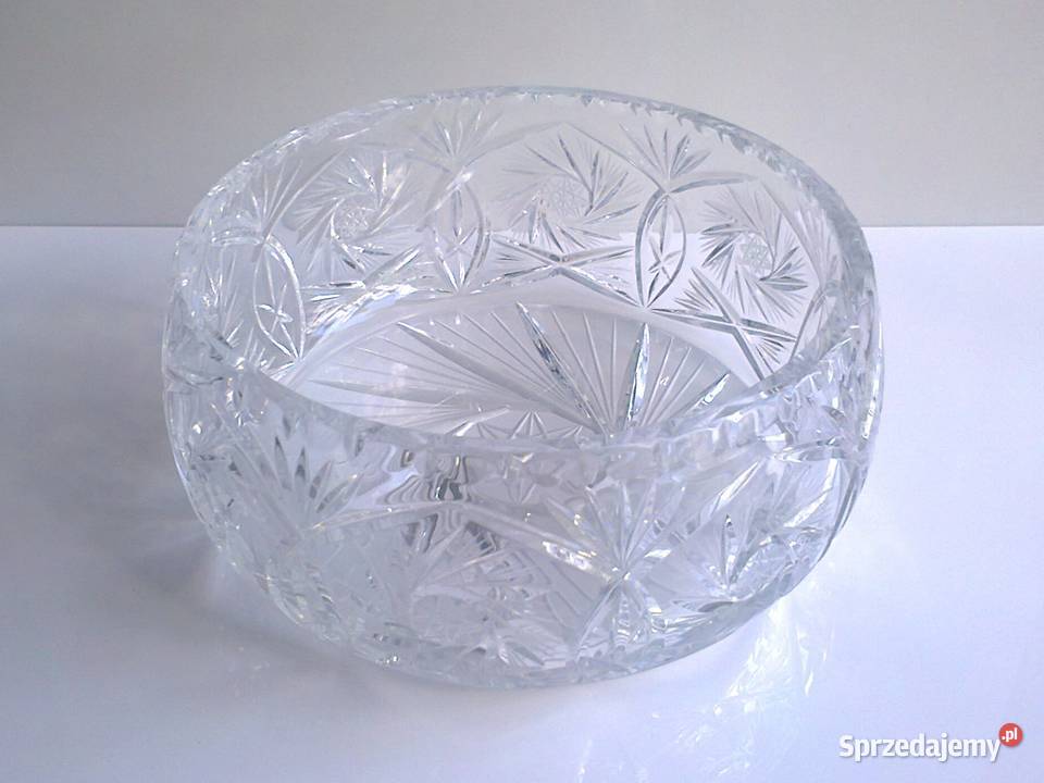 Misa kryształowa duża miska owocarka bomboniera Katowice sprzedam
