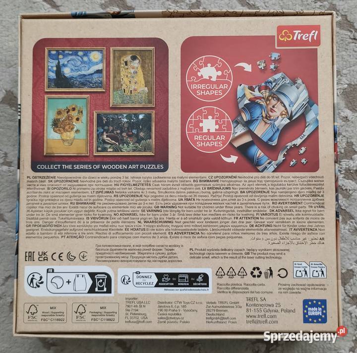 drewniane puzzle Trefl 200 elementów Summer in mazowieckie Warszawa