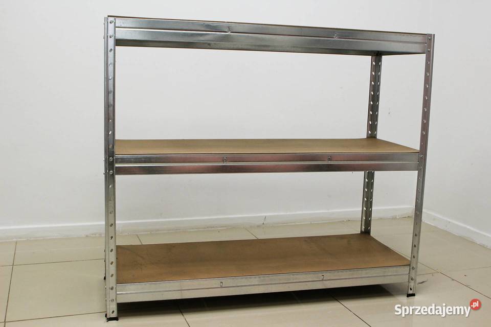Regał metalowy magazynowy 121x104x46 3 półki