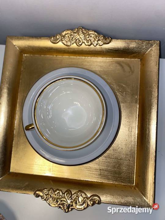 duo śniadaniowe porcelanowe z sygnatura Kraków