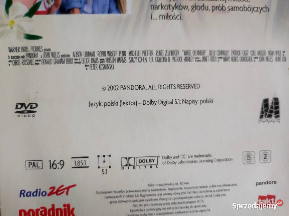 2002 Biały oleander Michelle Pfeiffer Rene Filmy Kielce