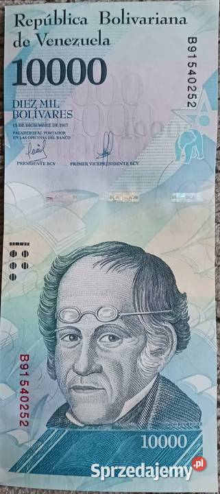 10000 Boliwarów Wenezuela 2017 r mennicze Konin