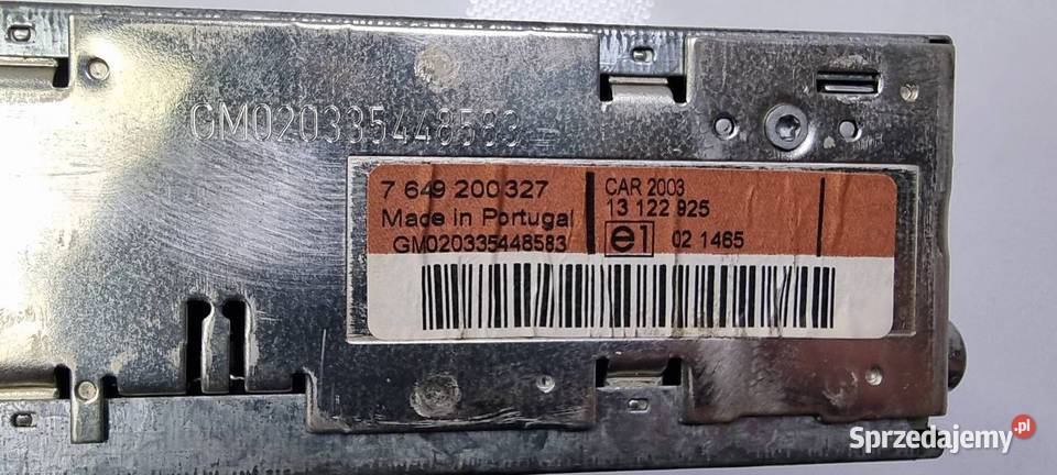 RADIO OPEL MERIVA A 453116246 kujawsko-pomorskie Lipno