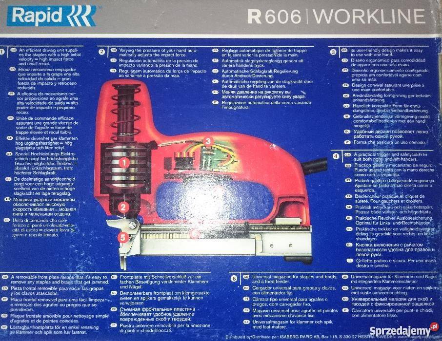 RAPID R606 ELECTRIC zszywacz tapicerski OKAZJUM Elektryczne Konin
