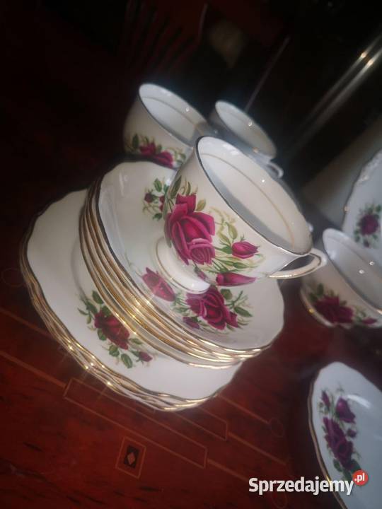 Filizanka z talerzykiem Colclough Made in Gdańsk