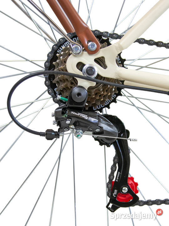 ROWER DAMSKI BIAŁY MIEJSKI 26 SHIMANO DAMKA KOSZ Skawina