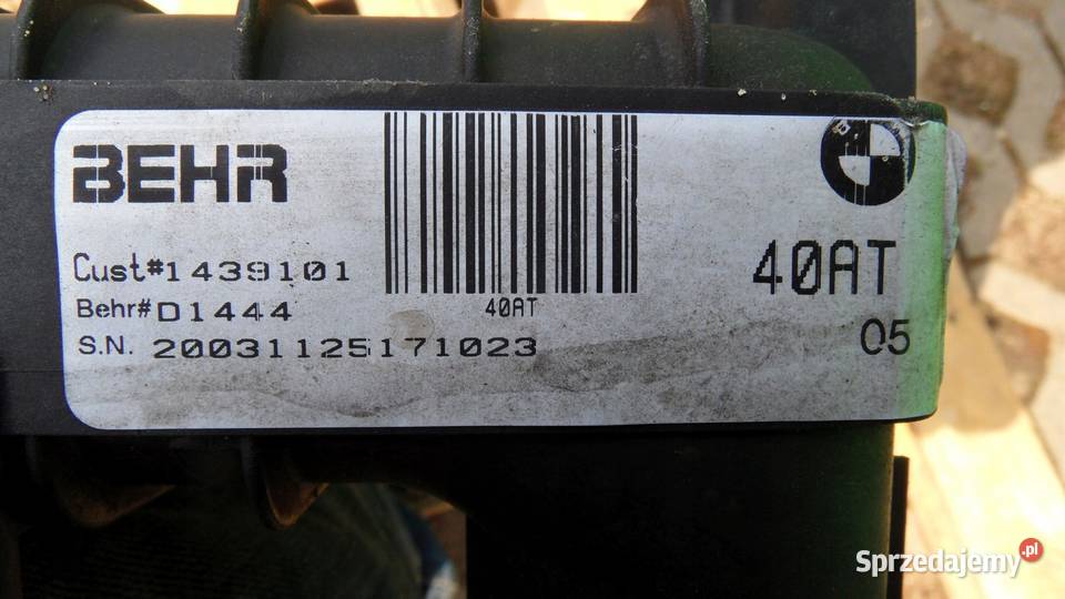 BMW X5 I E53 LIFT 04r chłodnica wody 1439101