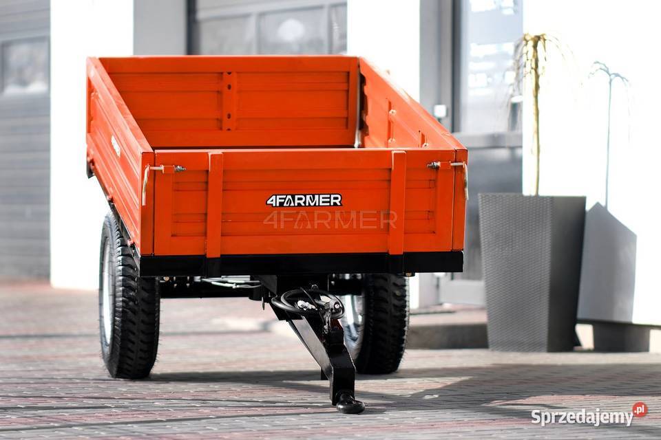 Przyczepa rolnicza jednoosiowa 15T z kiprem Tajęcina