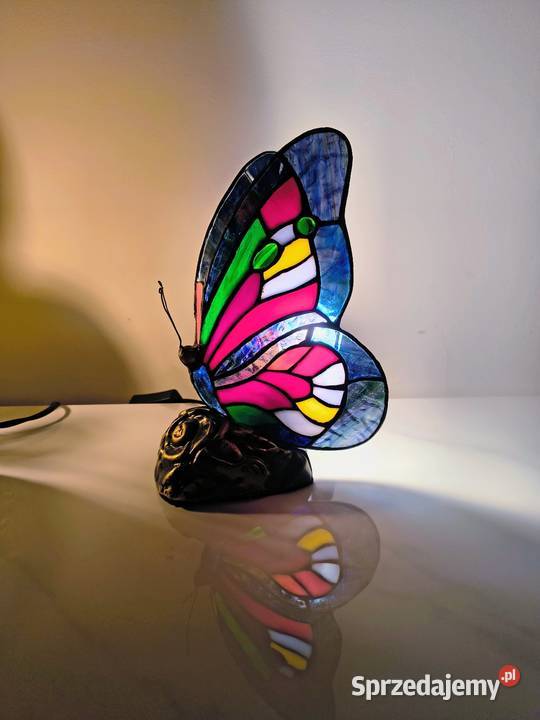 Tiffany lampa witrażowa stołowa nocna biurowa dolnośląskie Zaręba