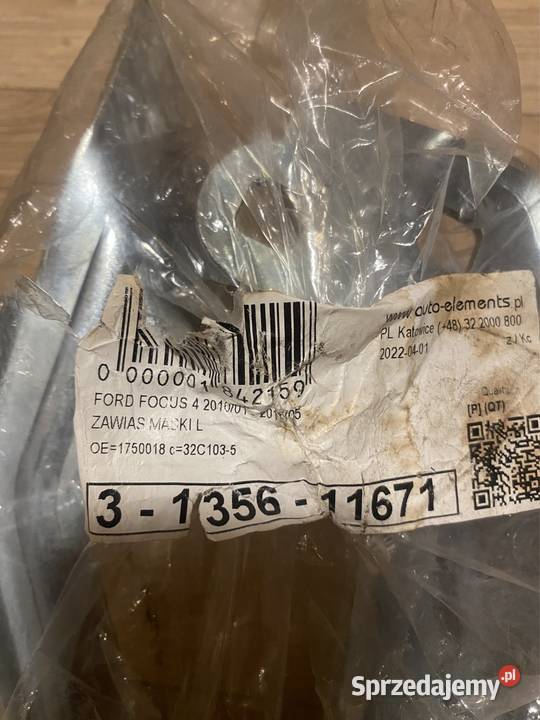 Nowy zawias maski do Forda Fokusa mk3 Kuga mk2 Jasienica