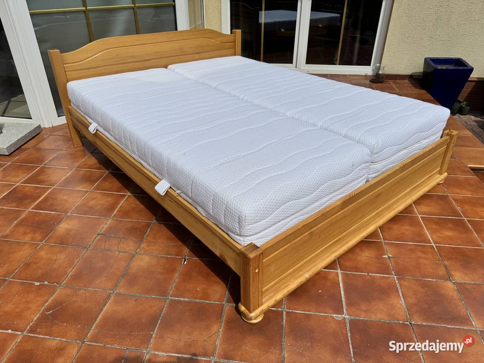 Łóżko drewniane 160x200 sosnowe sypialnia łoże mazowieckie Garwolin