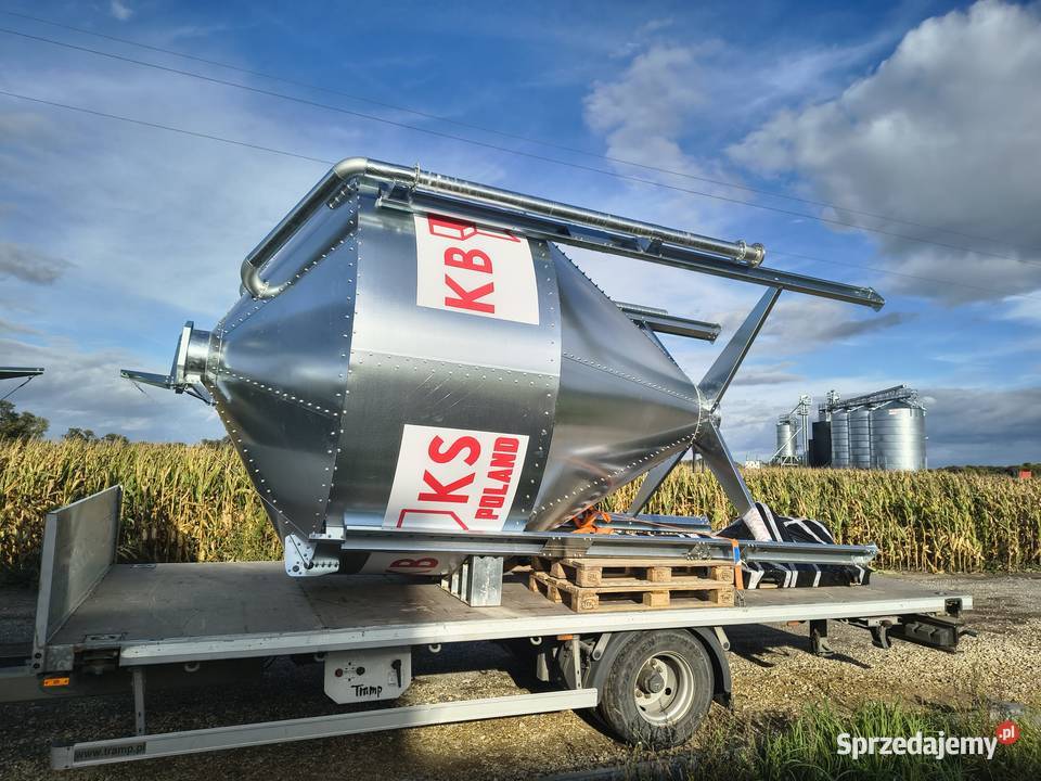 Silos paszowy lejowy o ładowności 8 ton Kruszyna