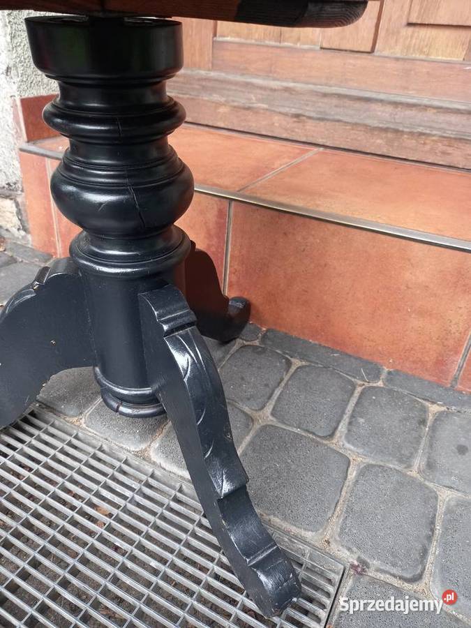 Stary uszkodzony taboret stołek obrotowy do Rawicz