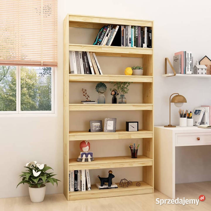 Regał na książkiprzegroda 100x30x200 lite drewno Warszawa