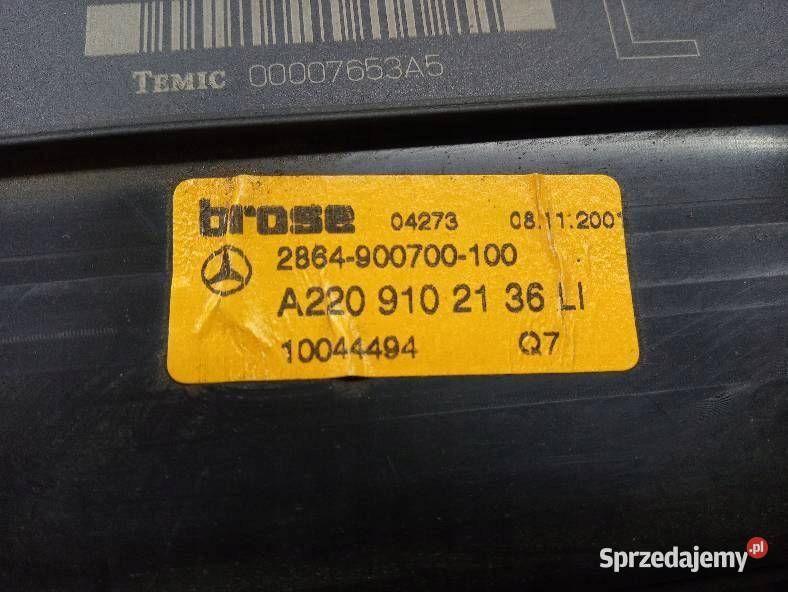 MODUŁ FOTELA LEWY PRZÓD BROSE MercedesBenz osobowe