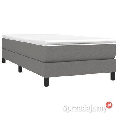 vidaXL Rama łóżka ciemnoszara 90 x 200 mazowieckie Warszawa