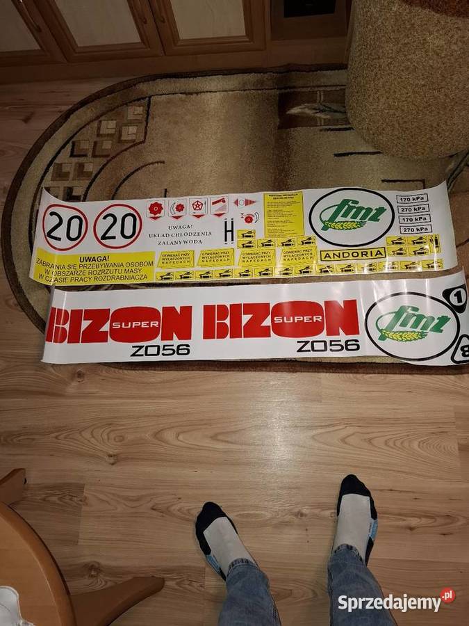 Kaplet naklejek na kombajn BIZON Leżajsk