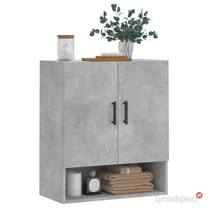 Szafka wisząca szarość betonu 60x31x70 WM829920