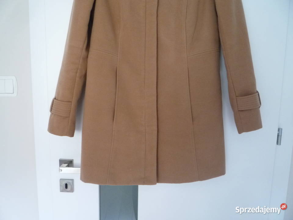 Orsay 38M Długa Kurtka beżowa camel jesienna Wiosenna/Jesienna Szczecin