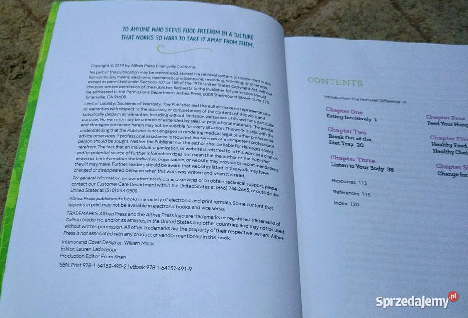 Healthy Eating for LifeAn Intuitive Eating Cara pomorskie Gdańsk sprzedam