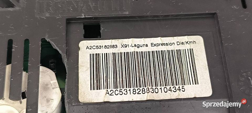 LICZNIK ZEGAR RENAULT LAGUNA III 248100006R osobowe sprzedam