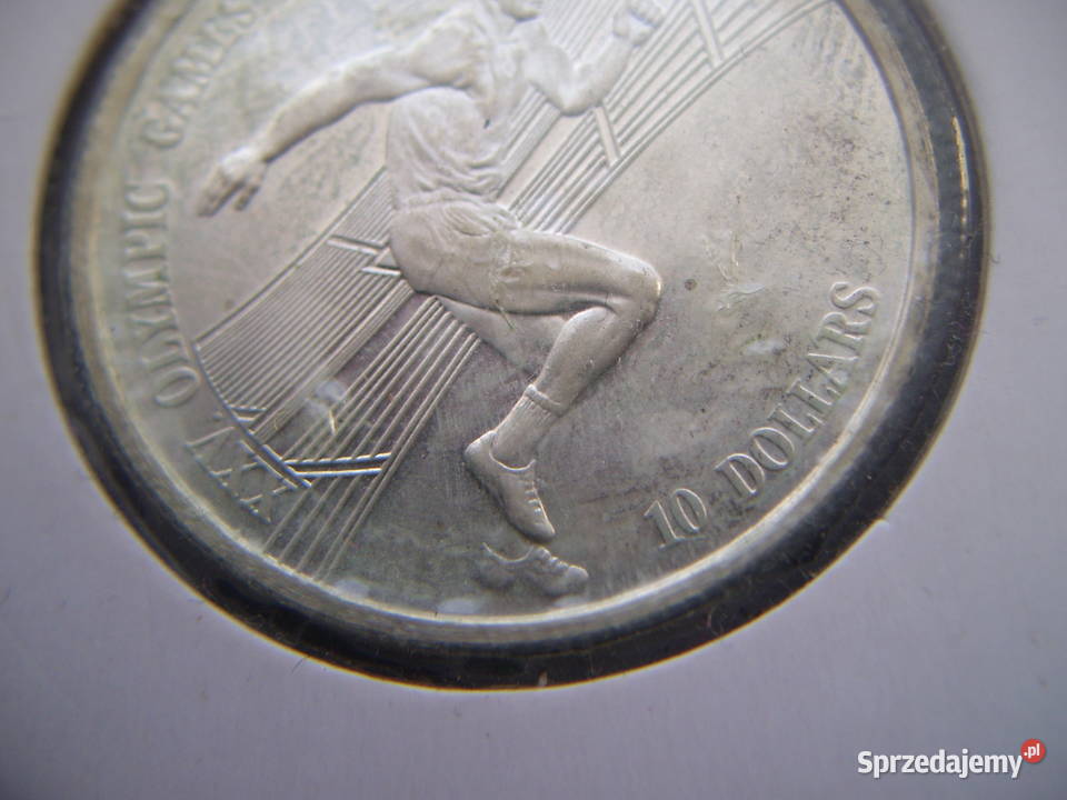 Stare monety 10 dolar 1990 Wyspy Cooka srebro Lesko sprzedam