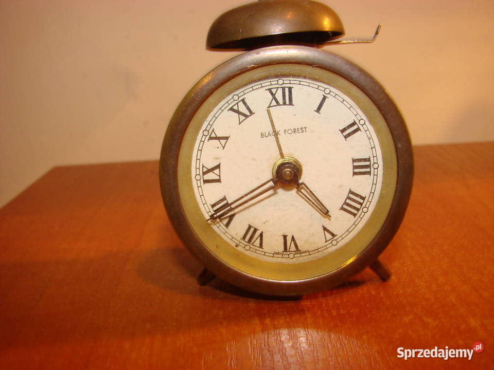 Black Forest stary mosiężny budzik Pruszcz Gdański