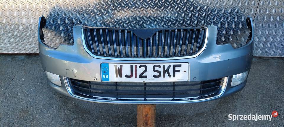 ZDERZAK PRZÓD KOMPLETNY SKODA SUPERB II CZUJNIKI Międzychód