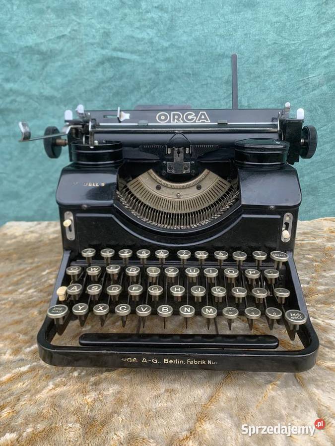 Maszyna do pisania ORGA MODEL 9 Antyki Łowicz sprzedam