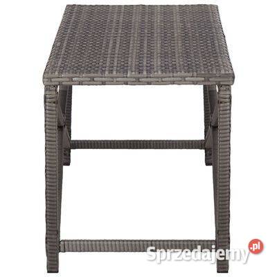 vidaXL Ławka ogrodowa 120 polirattan szara46211 sprzedam
