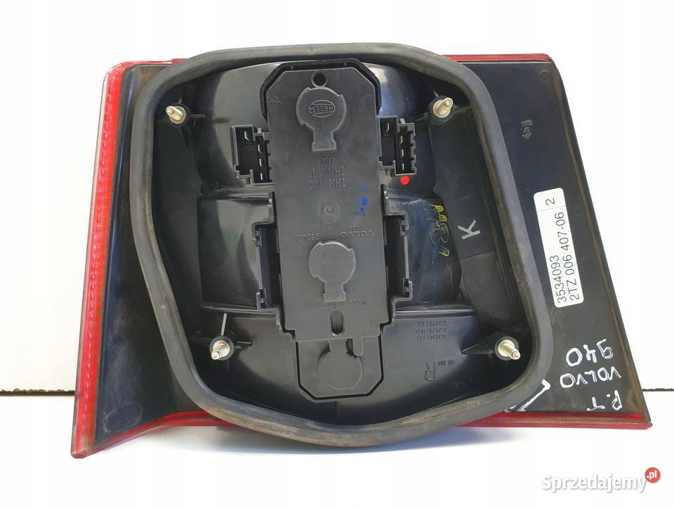 LAMPA PRAWA Volvo 940 960 TYLNA W KLAPĘ prawy Lampy tylne Chełm