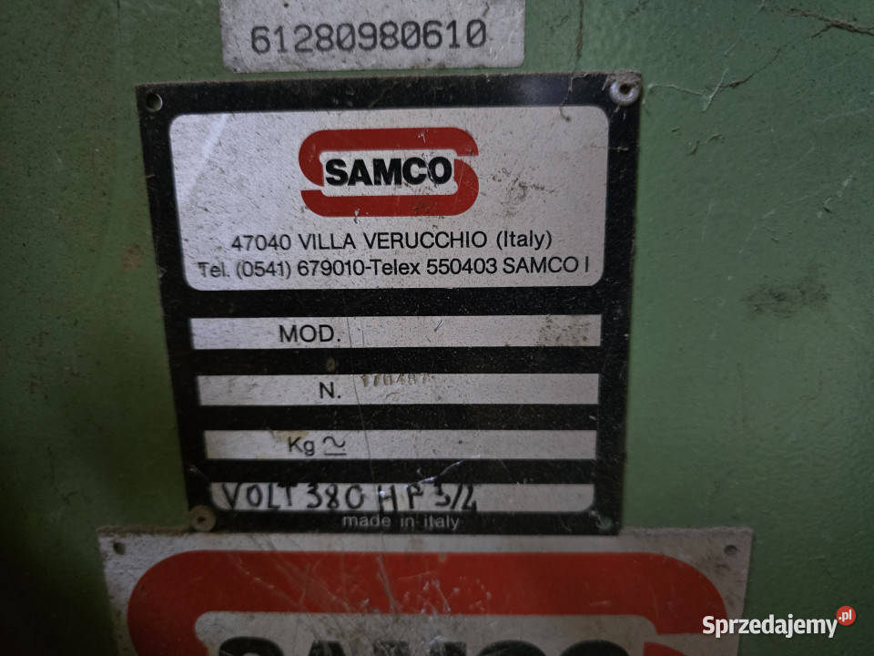 Frezarka dolnowrzecionowa SAMCO ITALY z posuwem Szczytno