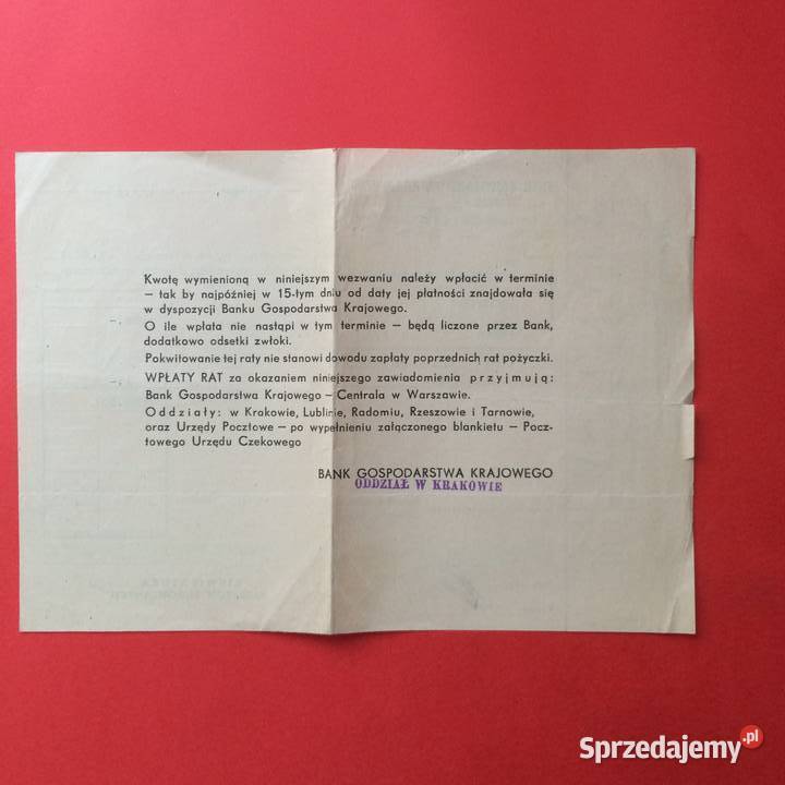 1864 Asygnaty Bankowe Kraków Wojtowicz Szczecin