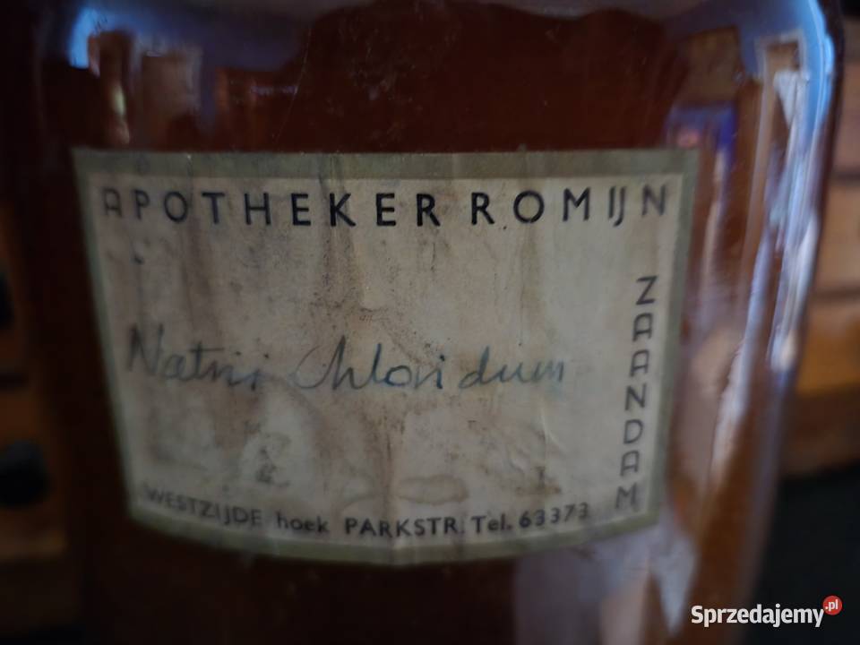 Ogromna bursztynowa butla apteczna Ścibórz