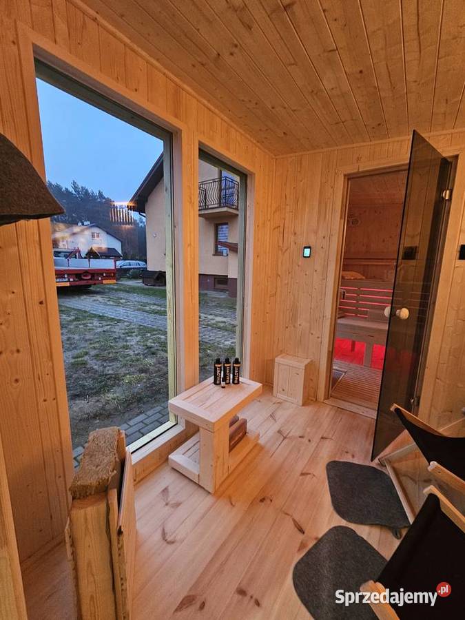Sauna ogrodowa Premium izolowana z Przedsionkiem mazowieckie Płock