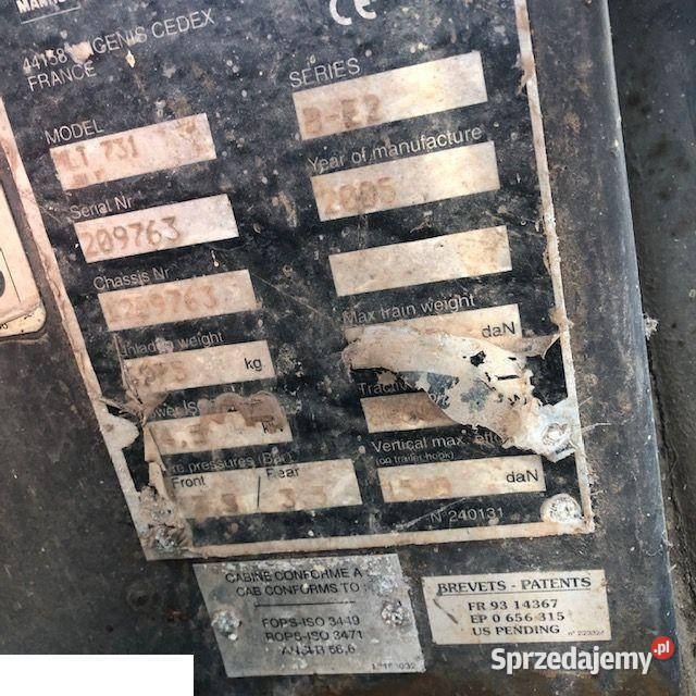 Manitou Perkins rg81374 wielkopolskie Jastrzębniki sprzedam