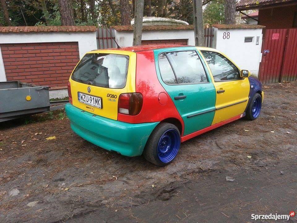 Sprzedam vwl polo harlekin 14 szeroka stal welurowa tapicerka mazowieckie Warszawa sprzedam