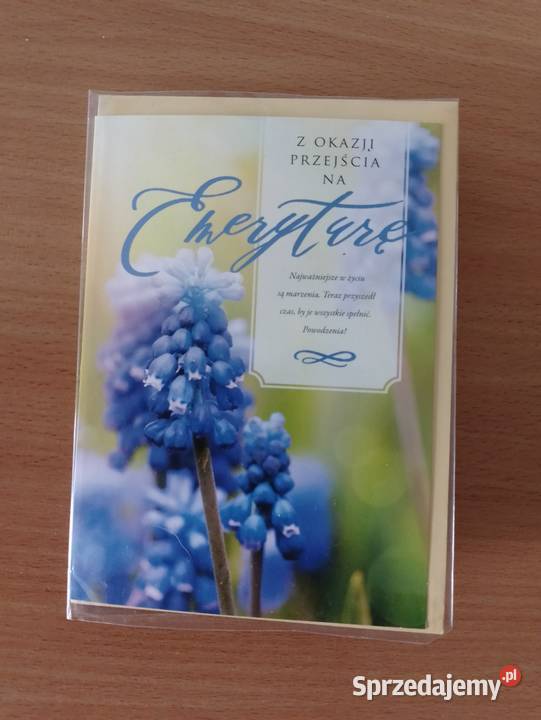 Kartka okolicznościowa z okazji przejścia na Kartki okolicznościowe