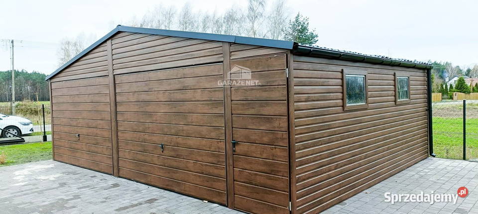 GARAŻ BLASZANY 7M X 6M DWUSPAD BLACHÓWKA BRAMA Sprzedaż Zakopane