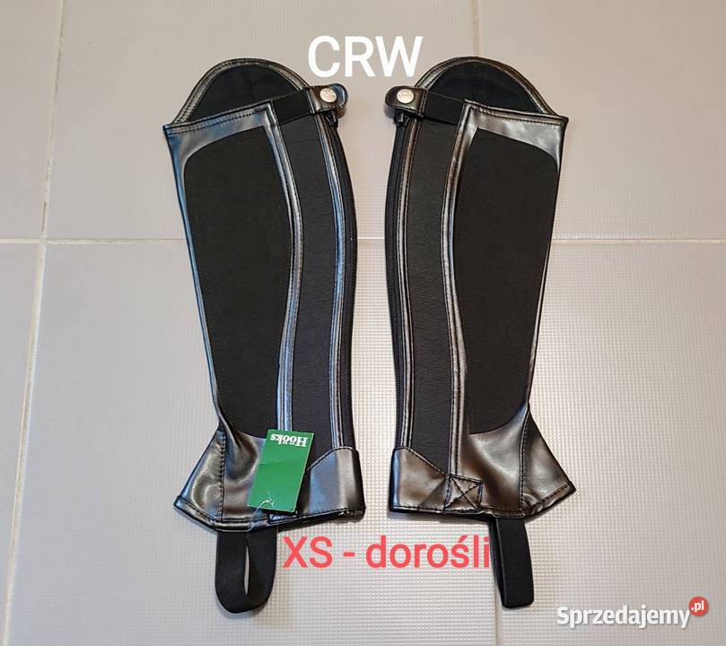 Czapsy CRW z gumami skóra ekologiczna XS Jasień