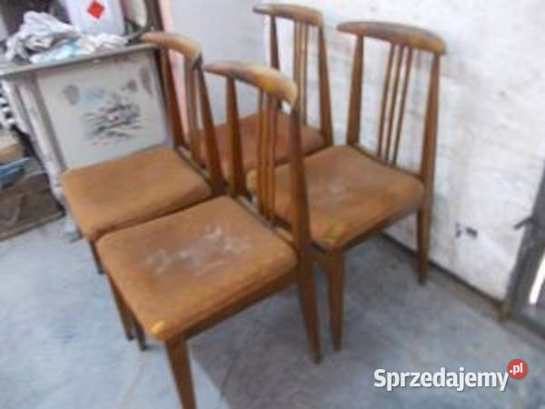 Stare krzesła M Zieliński typ 200100B PRL Bielsko-Biała